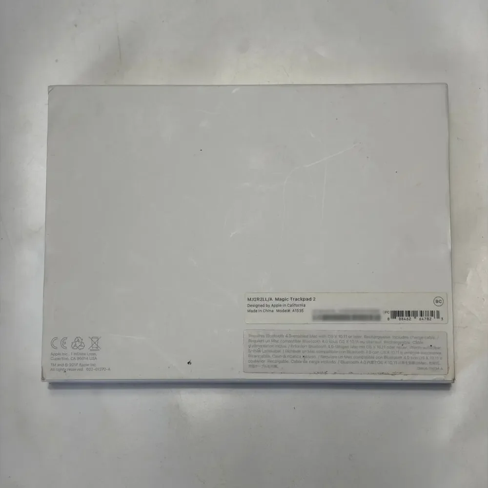Apple Magic Trackpad 2 A1535 White w/ Box Genuine Lightning Cable Tested